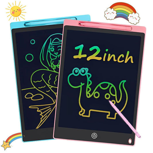 Re-Writable LCD Writing Tablet Pad with Screen 30.48cm (12 Inch) for Drawing, Playing & Handwriting Improvement