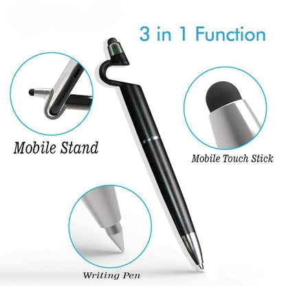 3 in 1 Pen for Writing , Mobile Stand and Touch Pen for Smartphones