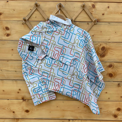 American Owl Imported Fabric Half Sleeve Shirt