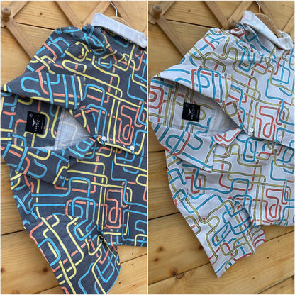 American Owl Imported Fabric Half Sleeve Shirt