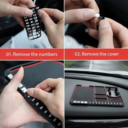 Anti-Slip Car Dashboard Mat with Phone Holder