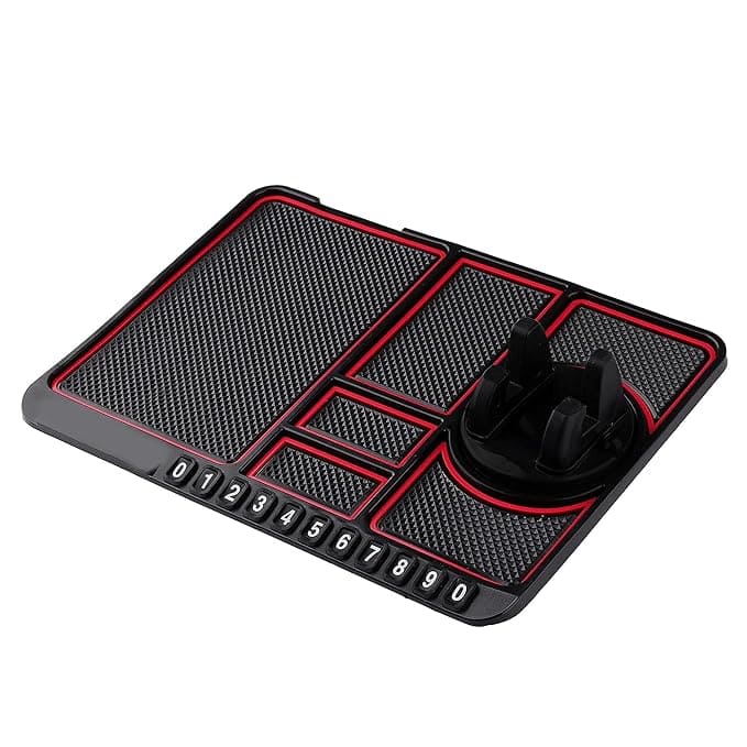 Anti-Slip Car Dashboard Mat with Phone Holder
