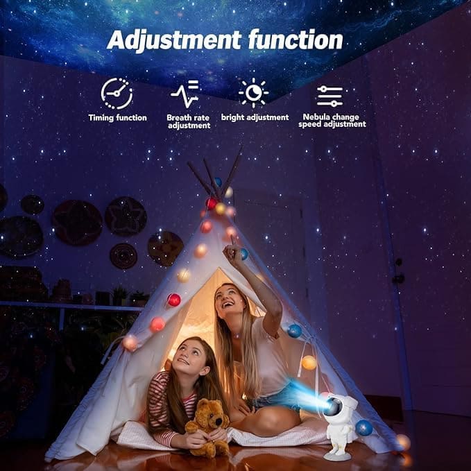 Astronaut Galaxy Star Projector Night Light With Nebula Effect ,Timer & Remote Control