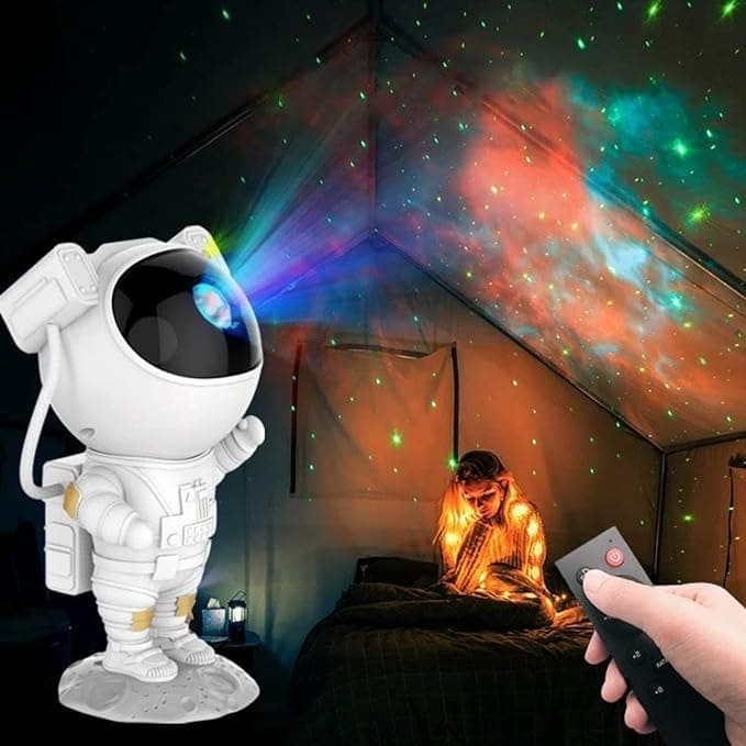 Astronaut Galaxy Star Projector Night Light With Nebula Effect ,Timer & Remote Control