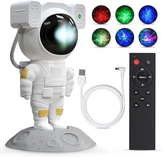 Astronaut Galaxy Star Projector Night Light With Nebula Effect ,Timer & Remote Control