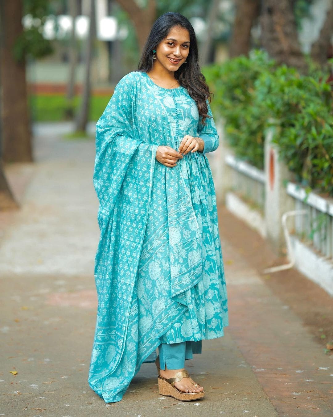 BLUE RANI Cotton 60 60 Suit Set