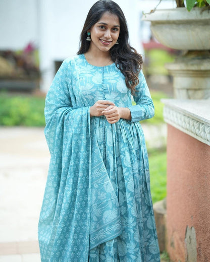 BLUE RANI Cotton 60 60 Suit Set