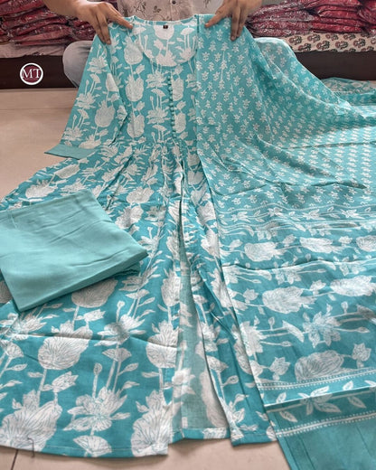 BLUE RANI Cotton 60 60 Suit Set