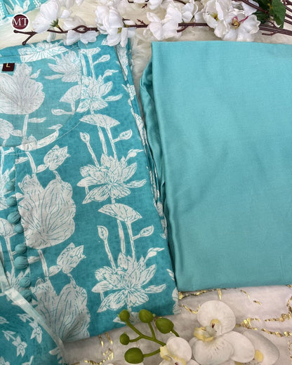 BLUE RANI Cotton 60 60 Suit Set