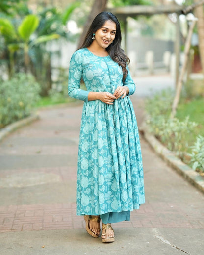 BLUE RANI Cotton 60 60 Suit Set
