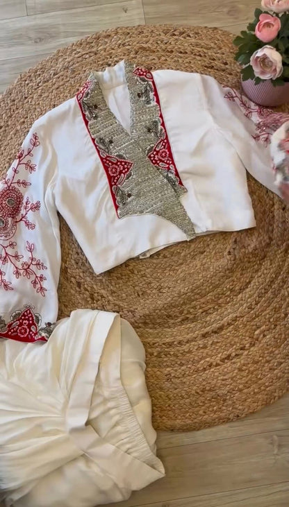 Beautiful Designer Western Style Dhoti On Rayon Fabric