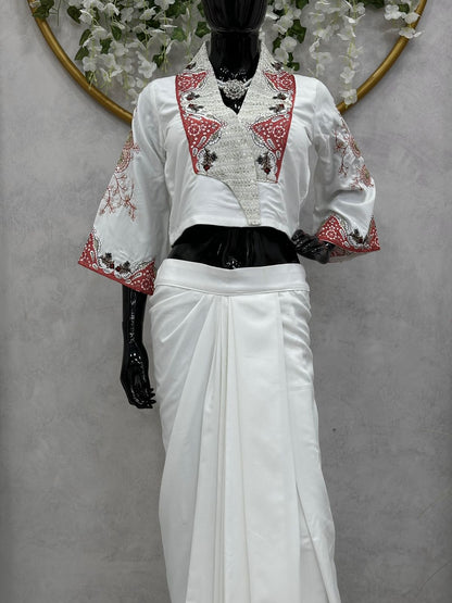 Beautiful Designer Western Style Dhoti On Rayon Fabric