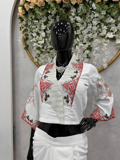 Beautiful Designer Western Style Dhoti On Rayon Fabric