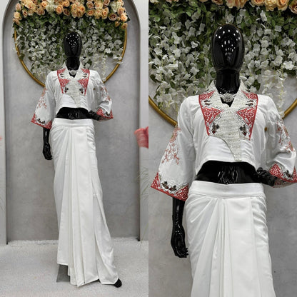 Beautiful Designer Western Style Dhoti On Rayon Fabric