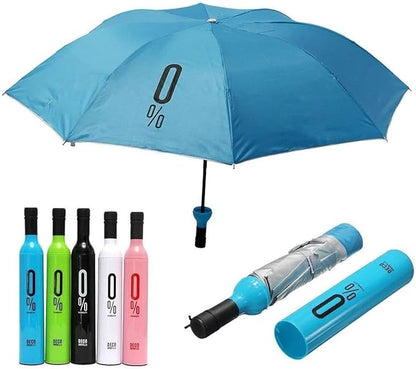 Bottle Shape Portable and Compact Umbrella for UV and Rain Protection for Men and women With Anti-Slip Handle Umbrella