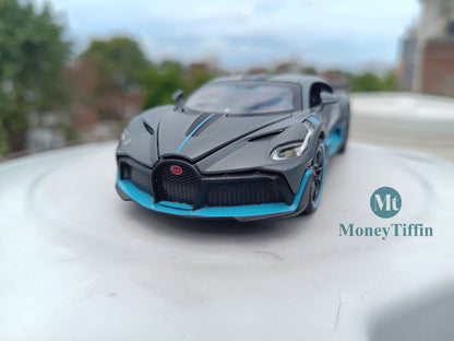 Bugati - Diecast Metal Car | ( 1:32 Scale Simulation Sound and Light Pull Back Series )