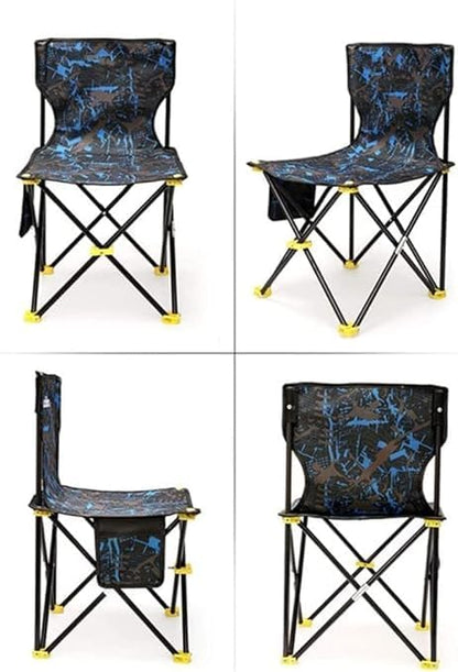 Camping Folding and Hocking Travel Chair with Carry Bag (1 Pcs, Small Size,)(Multicolor)