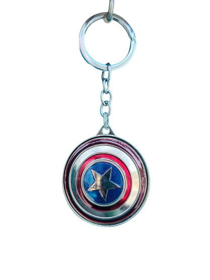 Captain America Rotating Premium Keychain