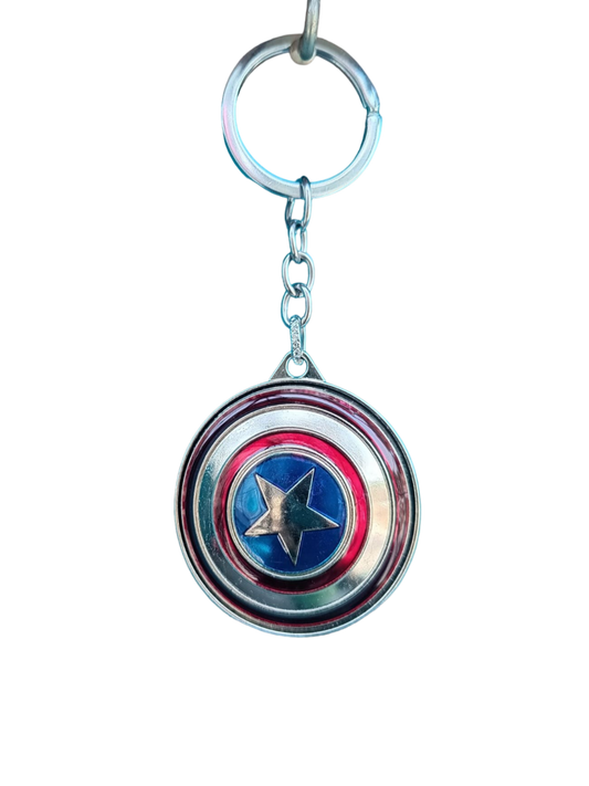 Captain America Rotating Premium Keychain