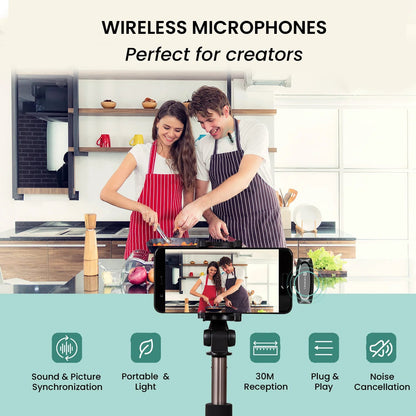 Portronics Dash 7 - Wireless Recording Microphone ( 1 Year Warranty )