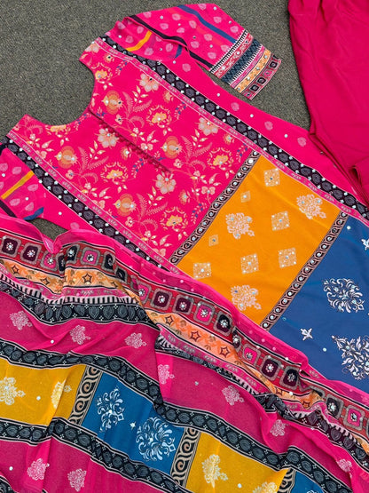 Design Collection Fancy Digital Print Kurti-pant With Dupatta