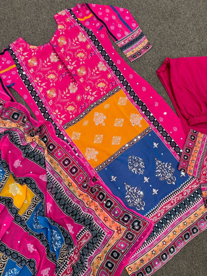 Design Collection Fancy Digital Print Kurti-pant With Dupatta