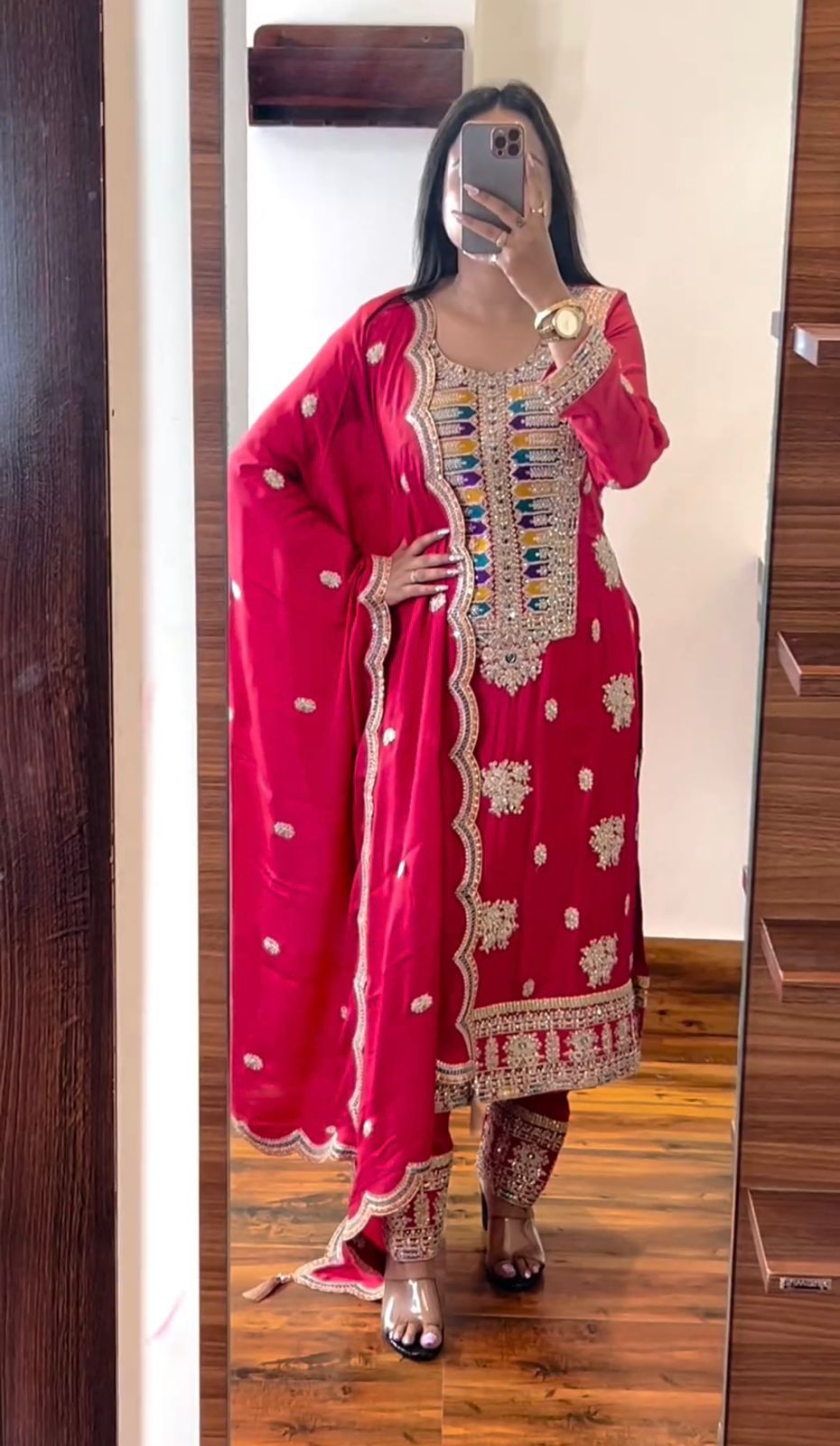 Designer Party Wear Look Fancy Top-Dupatta and Fully Stitched Bottom