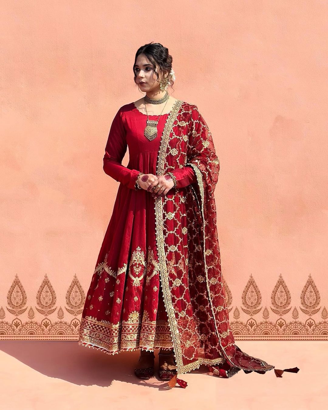 Designer Party Wear Look Gown and Dupatta in Fully Heavy Embroidery Sequence
