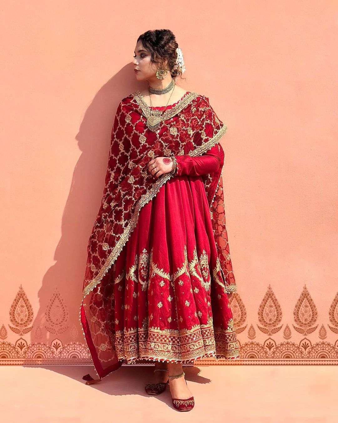 Designer Party Wear Look Gown and Dupatta in Fully Heavy Embroidery Sequence