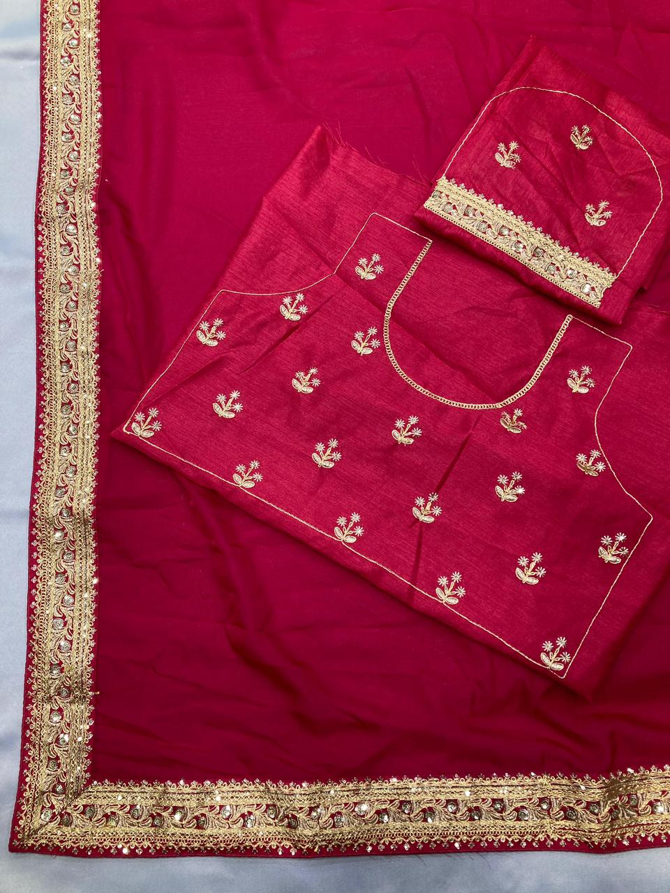 Party Wear Taby Silk Organza Saree