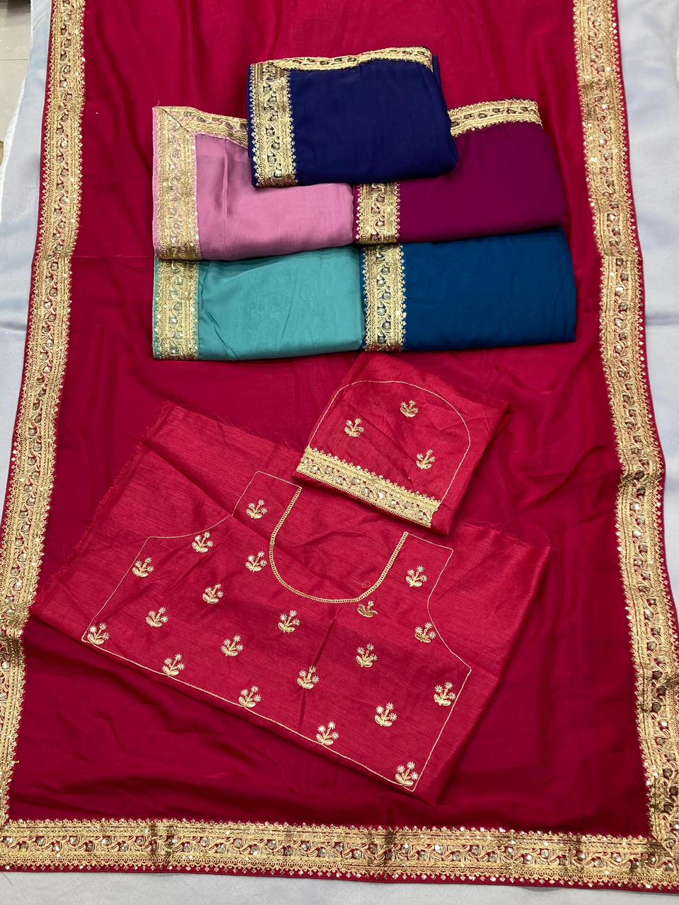 Party Wear Taby Silk Organza Saree