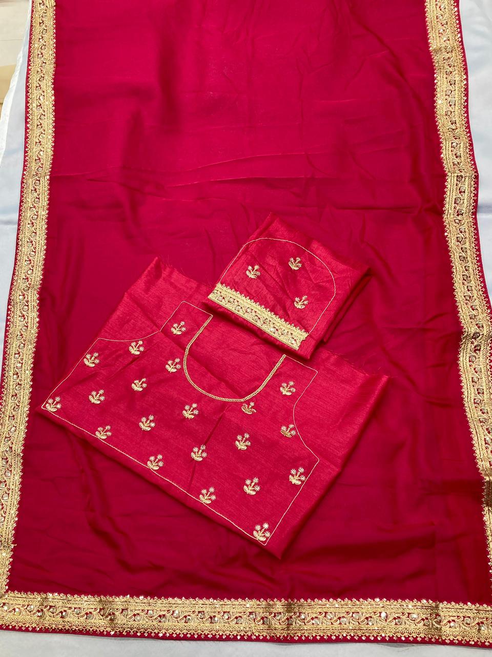 Party Wear Taby Silk Organza Saree