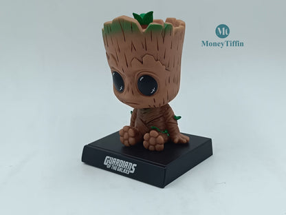 Super Hero Groot Bobblehead Action Figure for Car Dashboard, Office Desk & Study Table (Pack of 1)