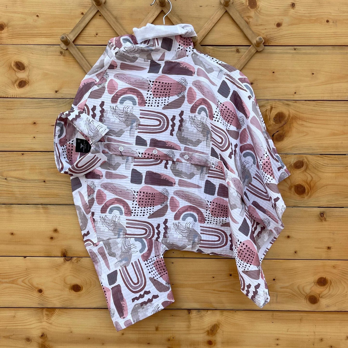Imported Fabric American Owl Dynamic Print Half Sleeve Shirt