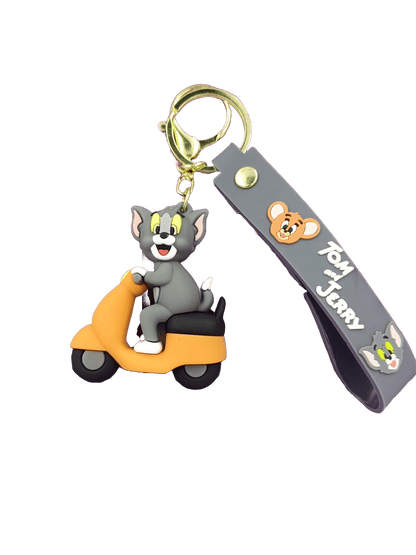 3D Premium Jerry On Scooter Keychain