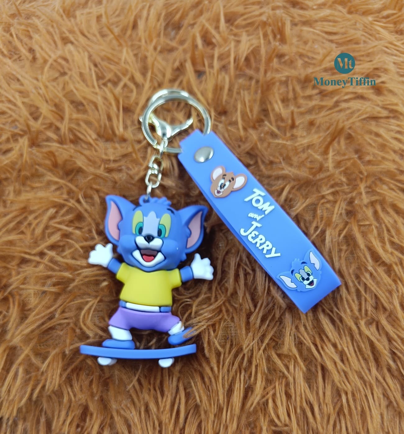 3D Premium Jerry On Skateboard Keychain