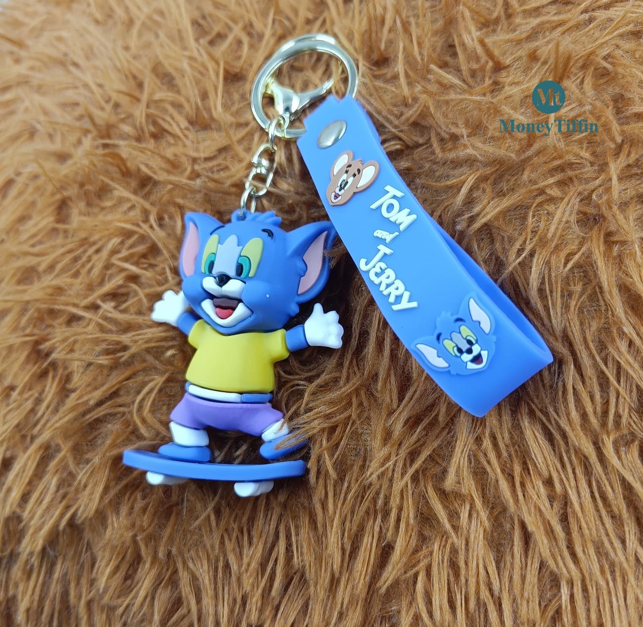 3D Premium Jerry On Skateboard Keychain