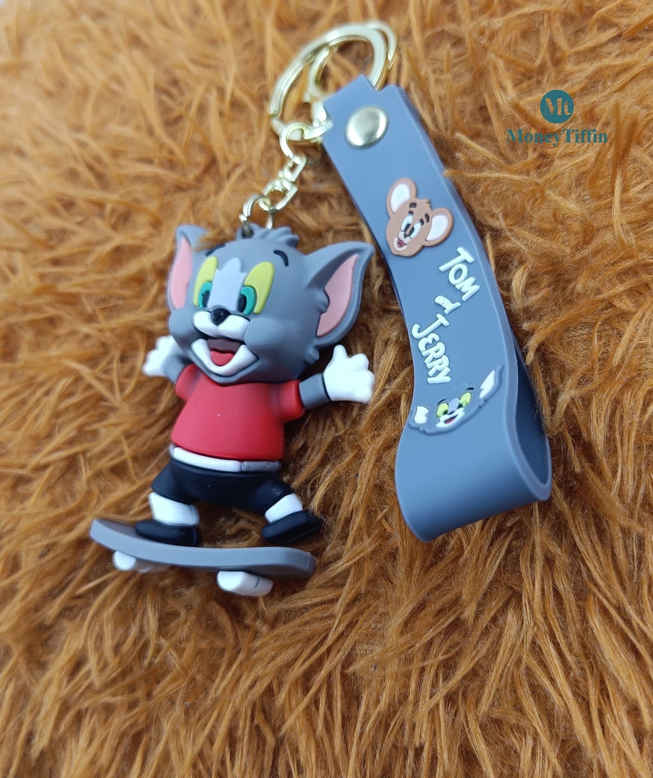 3D Premium Jerry On Skateboard Keychain