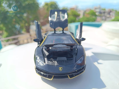 Lamborghini Centenario- Diecast Metal Car | ( 1:24 Scale Simulation Sound and Light Pull Back Series )