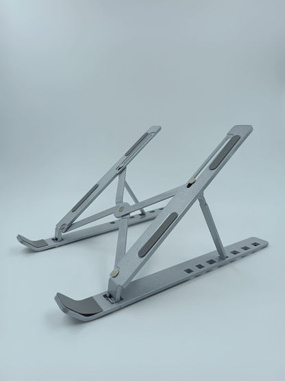 Aluminum Tabletop Laptop Stand with 7 Angles Multi-Angle Compatible for All Laptops (Space Grey)