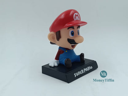 Mario Bobblehead Action Figure for Car Dashboard, Office Desk & Study Table (Pack of 1)