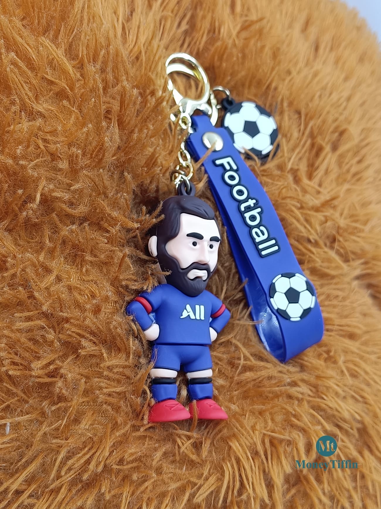 3D Premium Messy Keychain for football fans