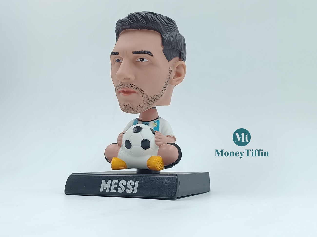 Messi Bobblehead Figures with Mobile Holder for Car Dashboard / Perfect Toy / Office Desk and Table