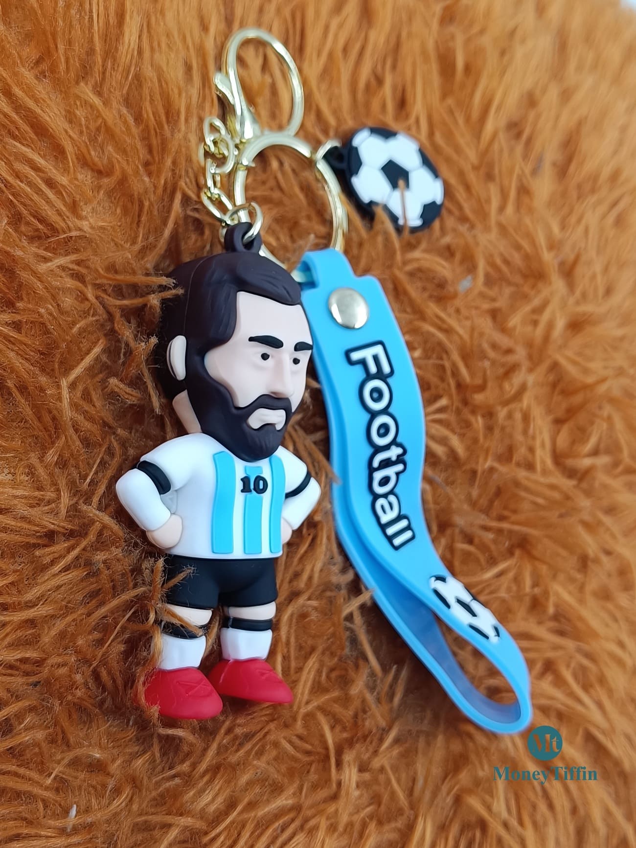 3D Premium Messy Keychain for football fans