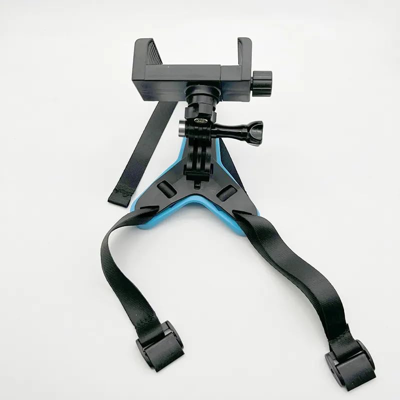 Multipurpose Helmet Chin Strap Mount with Mobile Holder Clip & Screw Compatible with All Smart Phones Go pro