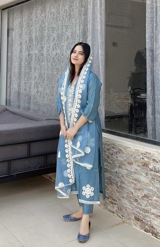 New Designer Party Sharara Suit & Dupatta Set