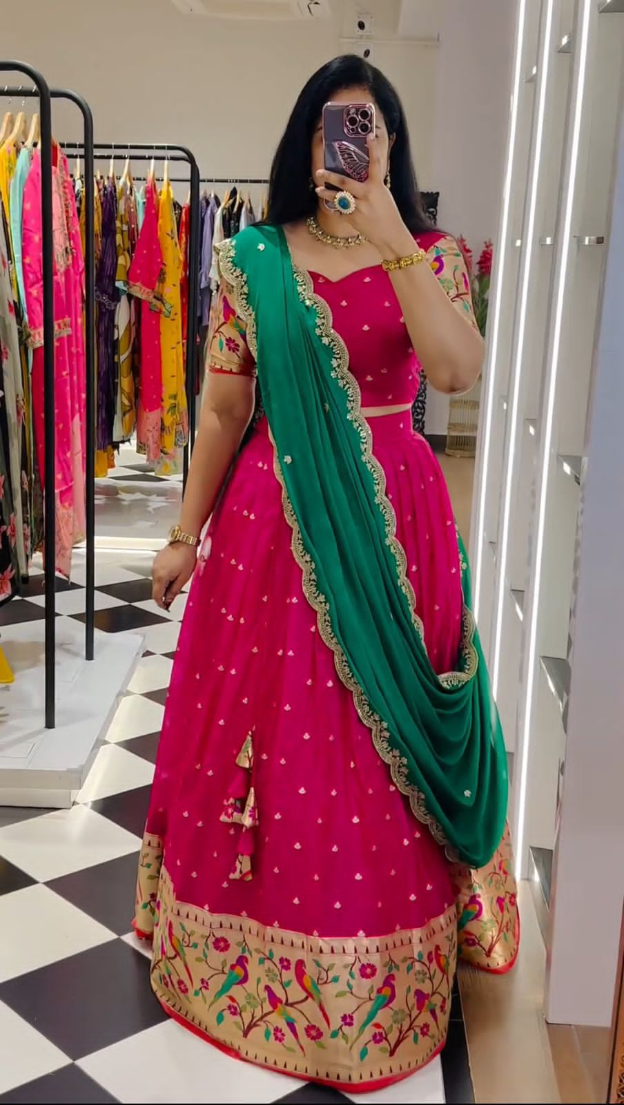 Organza Lehenga Choli for festival