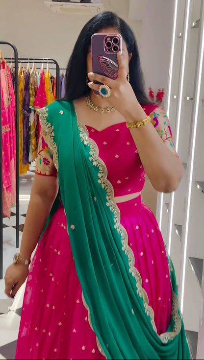 Organza Lehenga Choli for festival