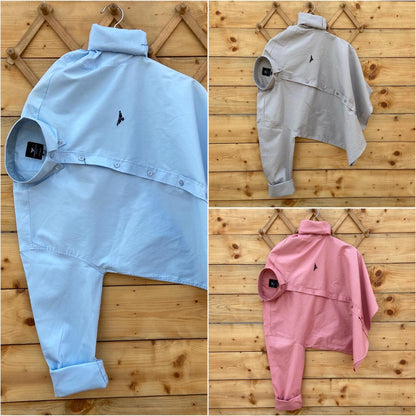 Oxford Lycra Fabric Full Sleeve Shirt