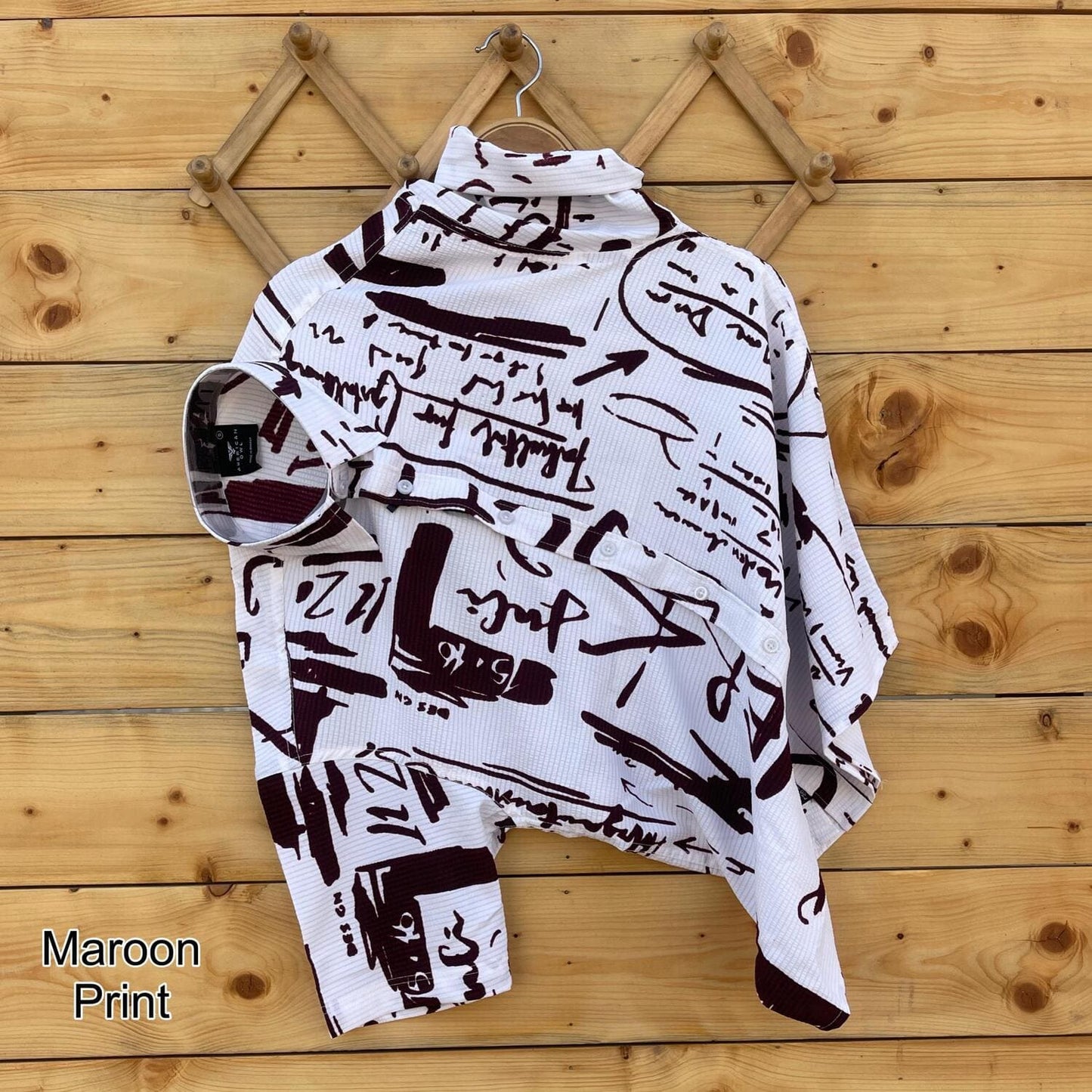 POPCORN Print Half Sleeve Shirts